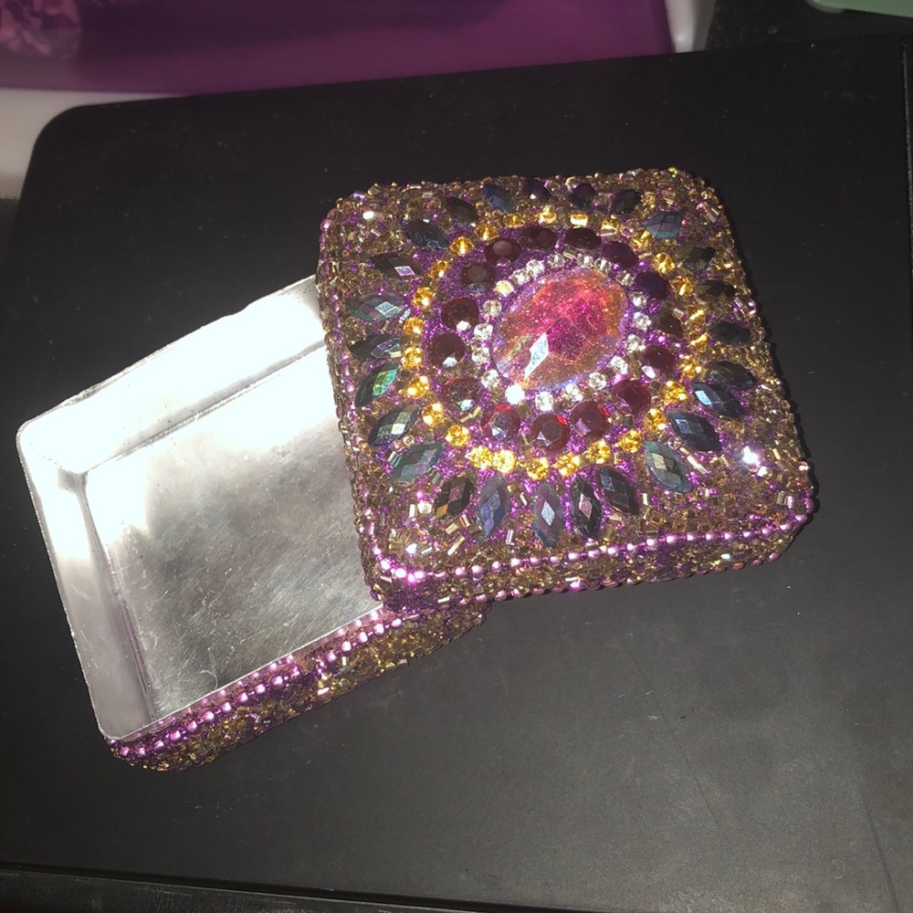 Pier one imports trinket box so  blingy!